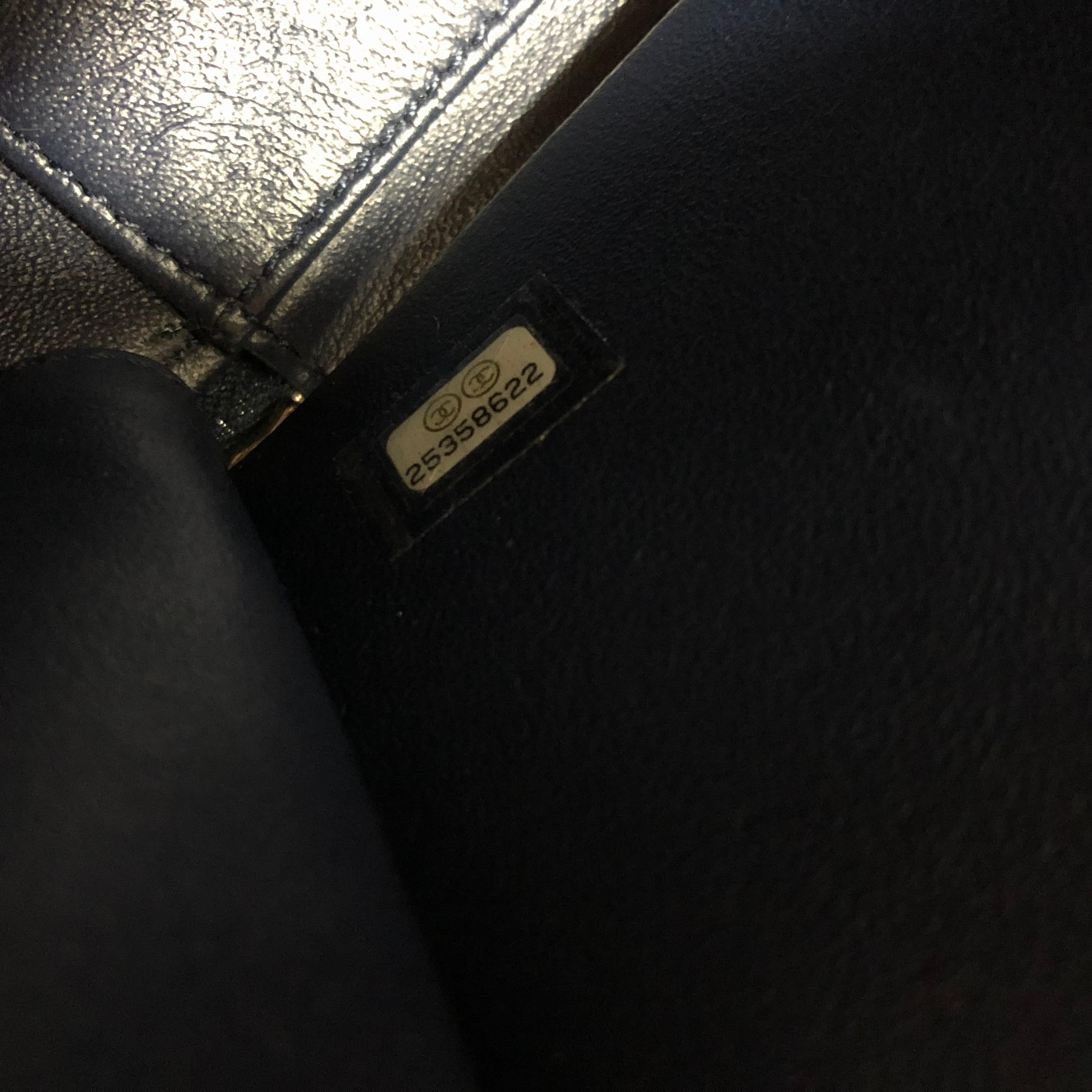 Chanel Blue Python CC Filigree Vanity Case Bag, 2018   1