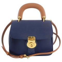 Burberry DK88 Small Ink Blue Top Handle Bag 