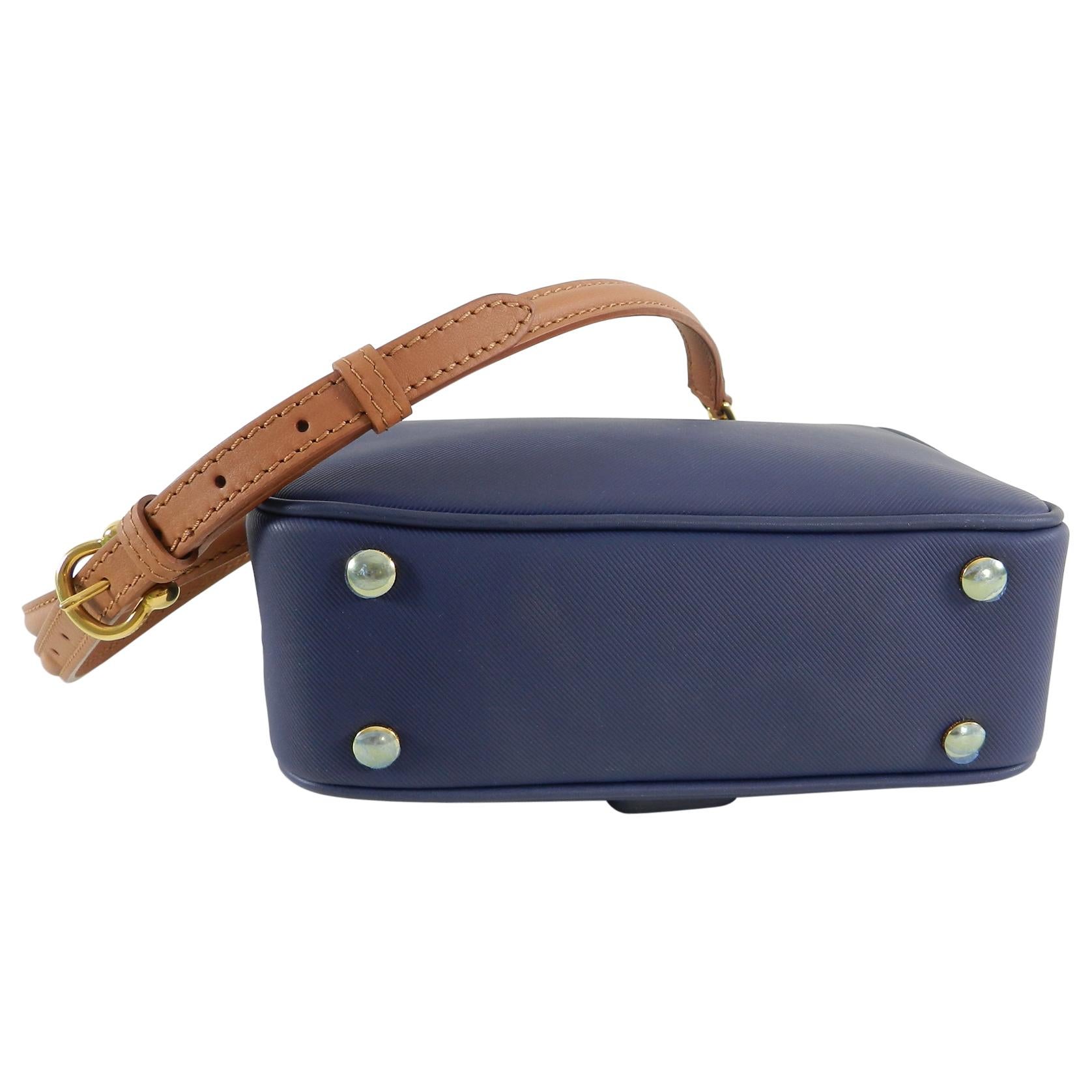 Women's Burberry DK88 Small Ink Blue Top Handle Bag