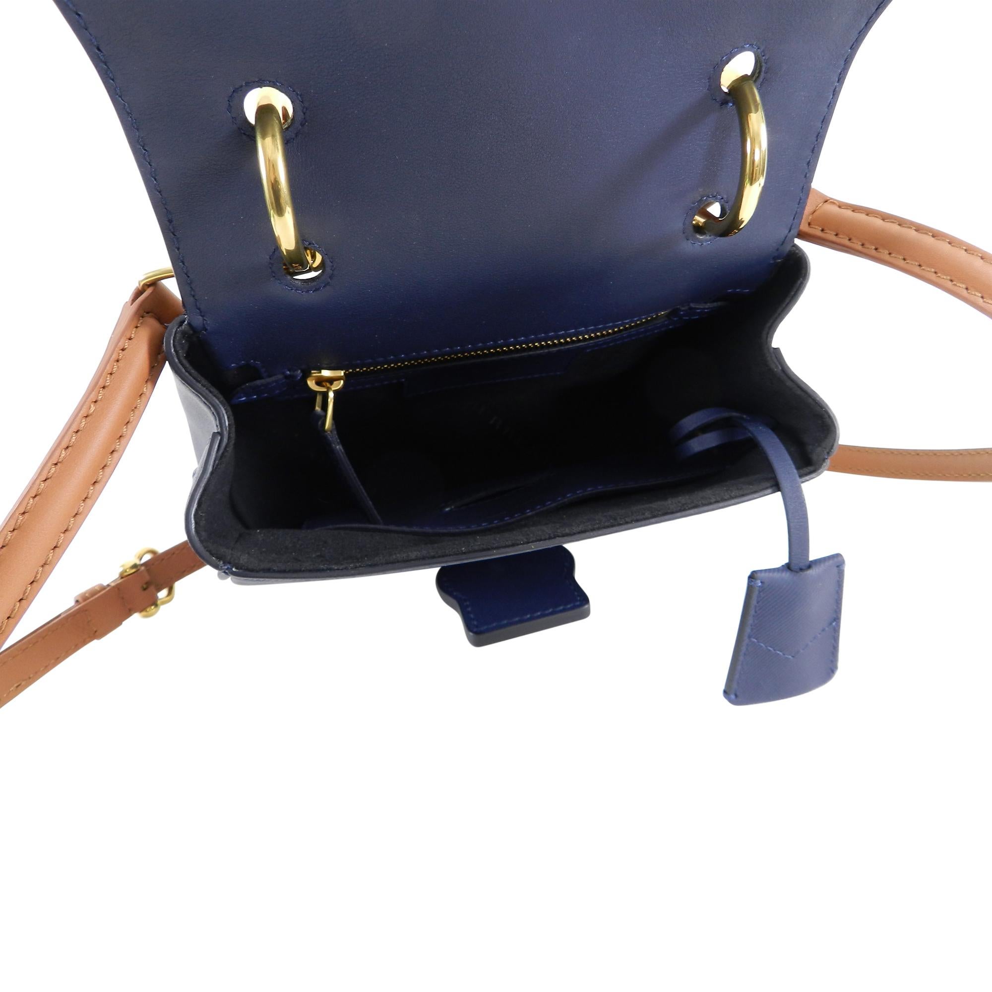 Burberry DK88 Small Ink Blue Top Handle Bag 4