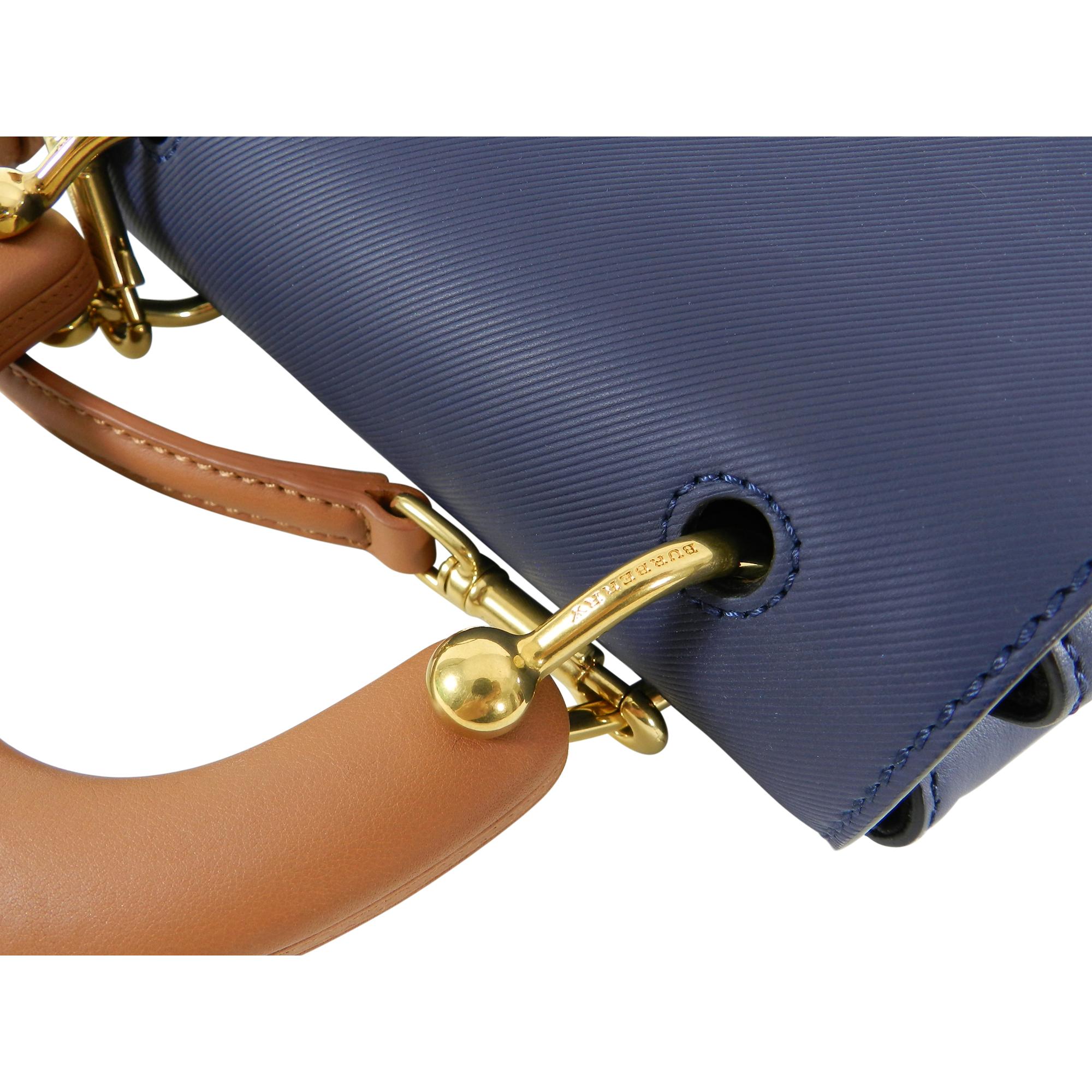 Burberry DK88 Small Ink Blue Top Handle Bag 5