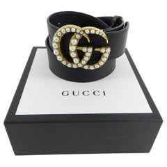 Gucci Marmont Pearl GG Buckle Belt