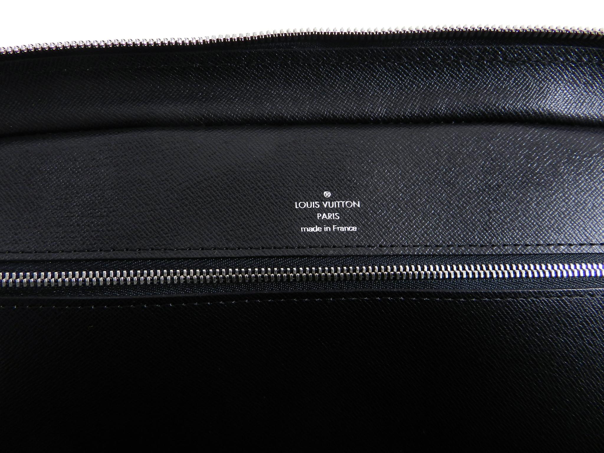 Louis Vuitton Black Epi Porte Documents Voyage Laptop Bag 2