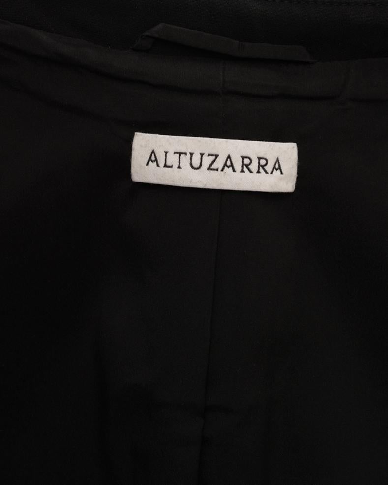 Altuzarra Ward Black Blazer with Gold Fox Buttons - 12 4