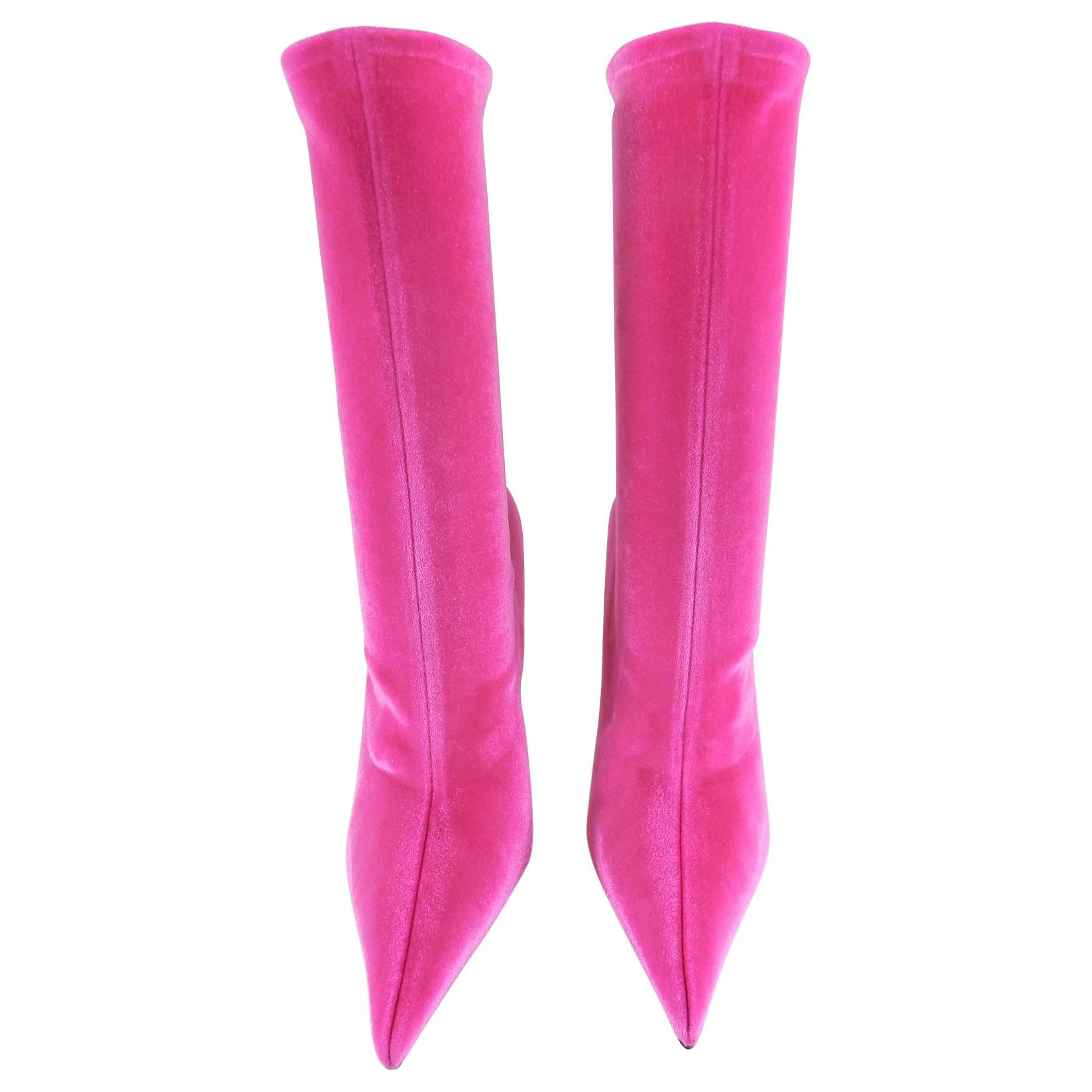 pink balenciaga boots