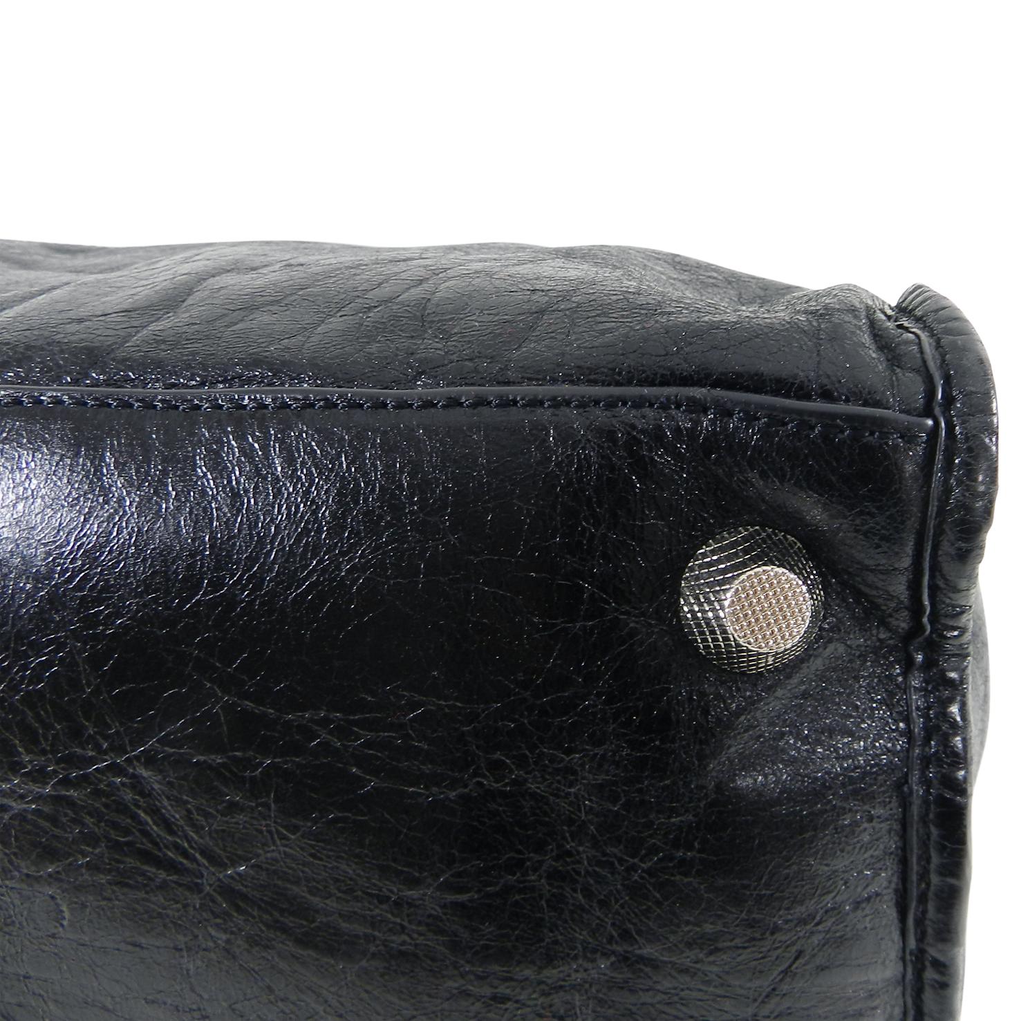 Women's or Men's Balenciaga Black City Giant 21 Work Bag Silver Hardware