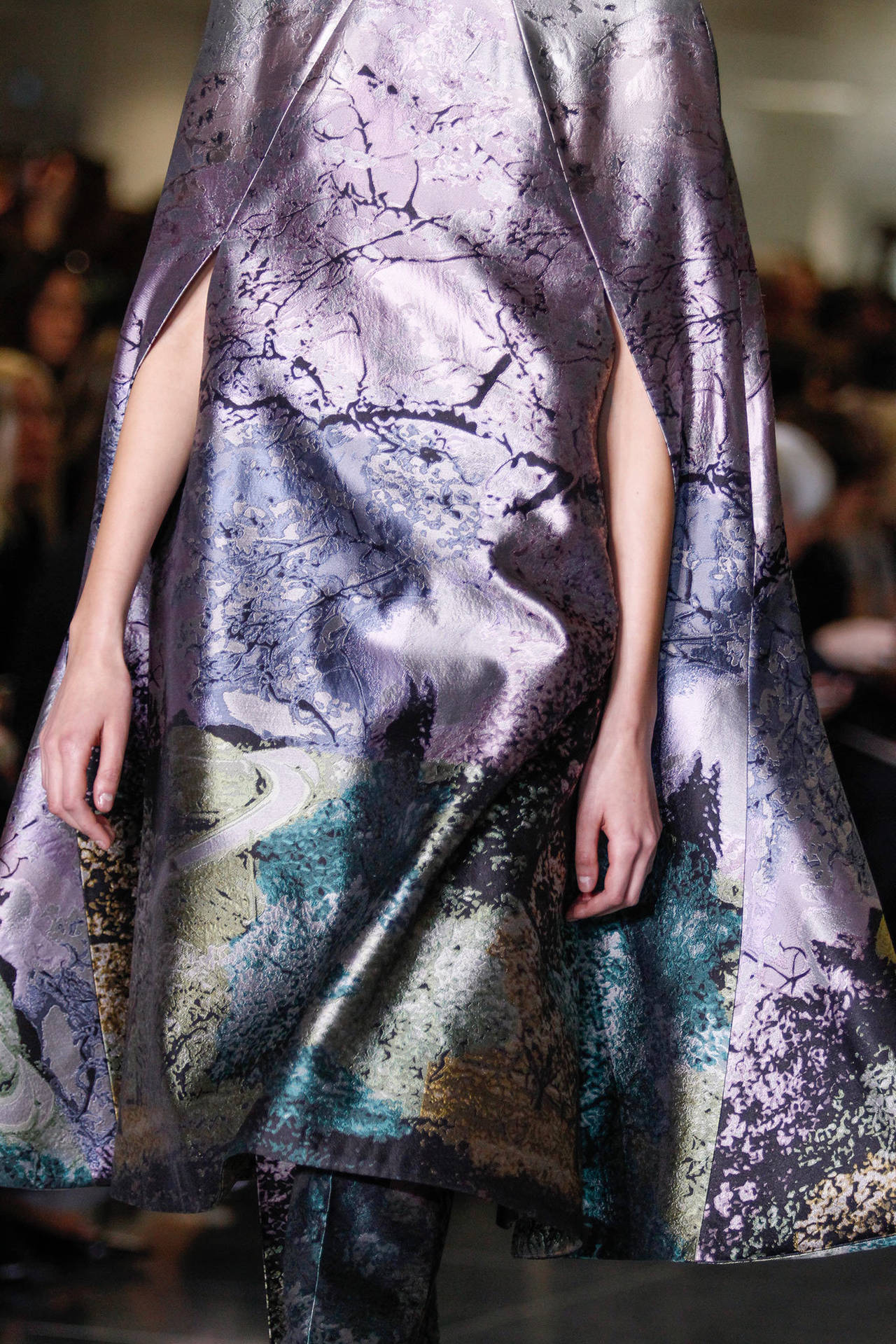 Mary Katrantzou 2013 Fall Runway Landscape Cape In New Condition In Toronto, ON