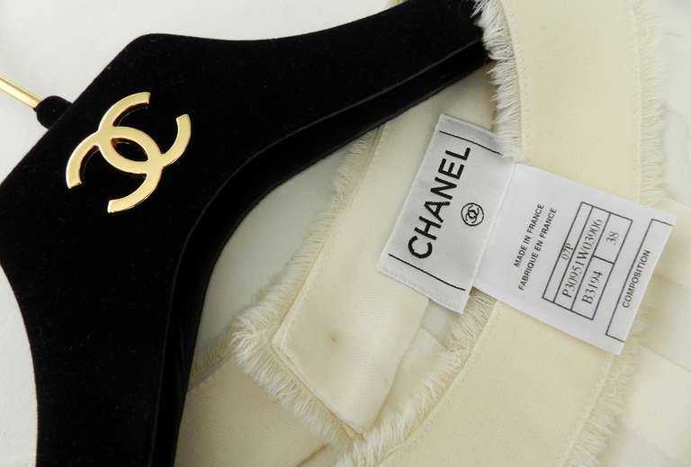Chanel 07P Ivory Pleated Runway Dress 3