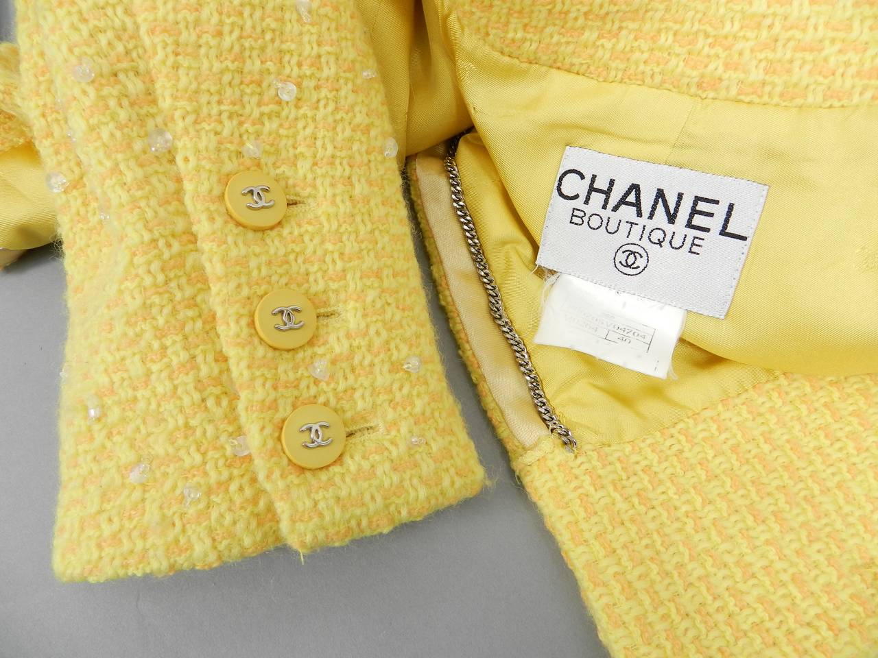 chanel yellow jacket