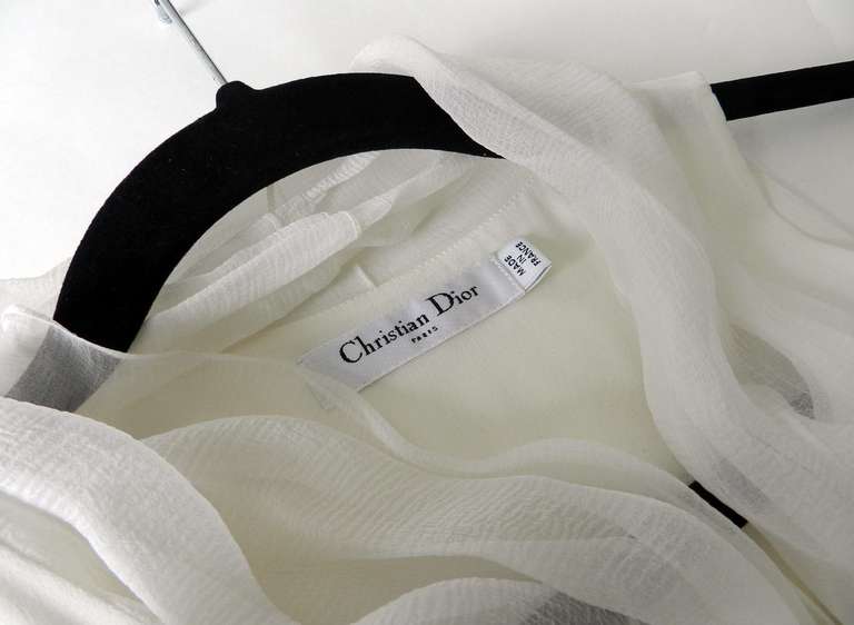 Christian Dior Ivory Silk Dress 2