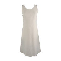 Chanel Ivory Sequin Dress size 38