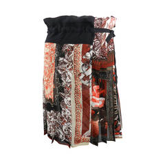 Jean Paul Gaultier Femme 2001 Spring Silk Pleated Skirt