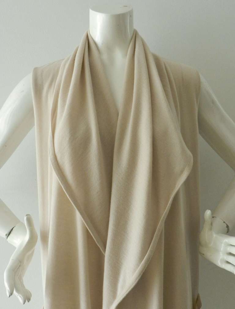 Chanel 09P Beige Cashmere Knit Vest 2