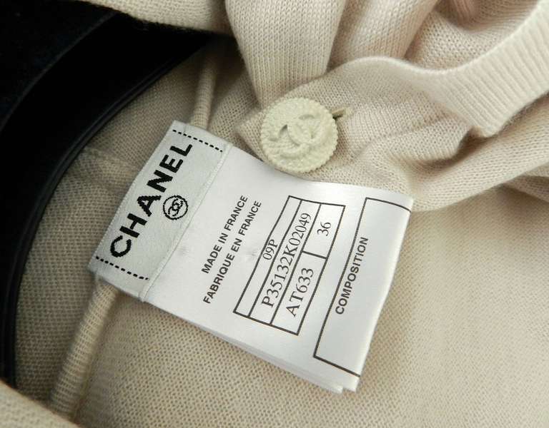 Chanel 09P Beige Cashmere Knit Vest 3