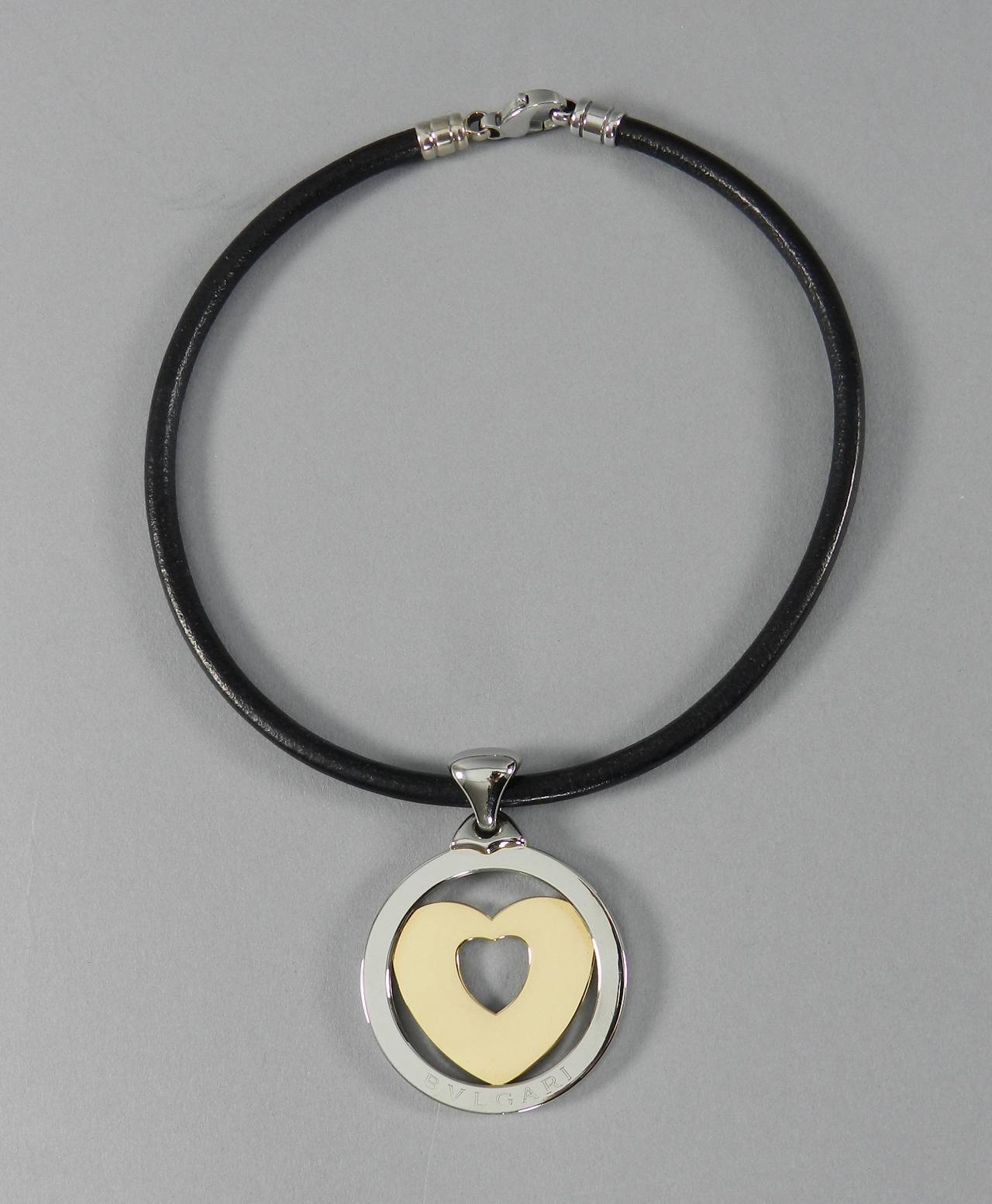 Bulgari Gold Tondo Heart Necklace 1