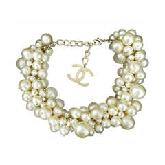 Chanel Spring 2013 Runway Multi Pearl Choker Necklace