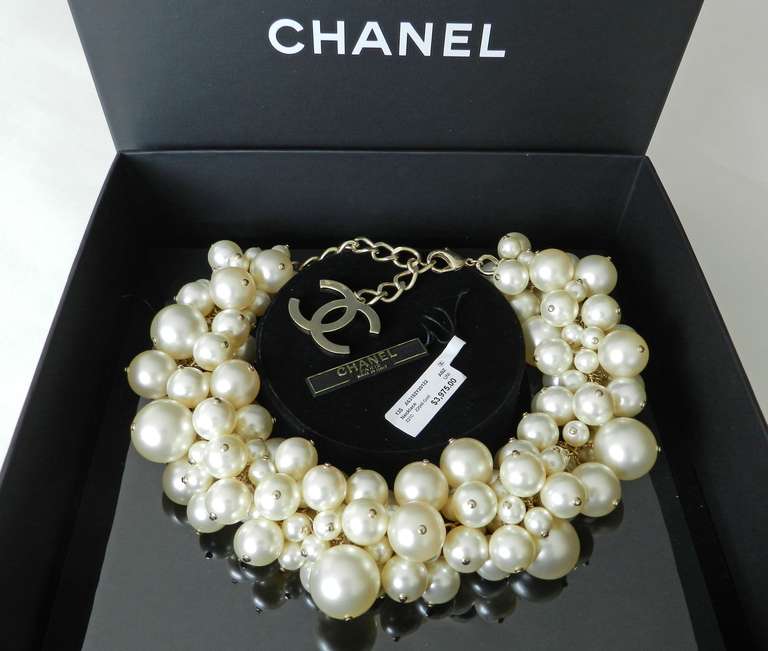 Chanel Spring 2013 Runway Multi Pearl Choker Necklace at 1stDibs ...