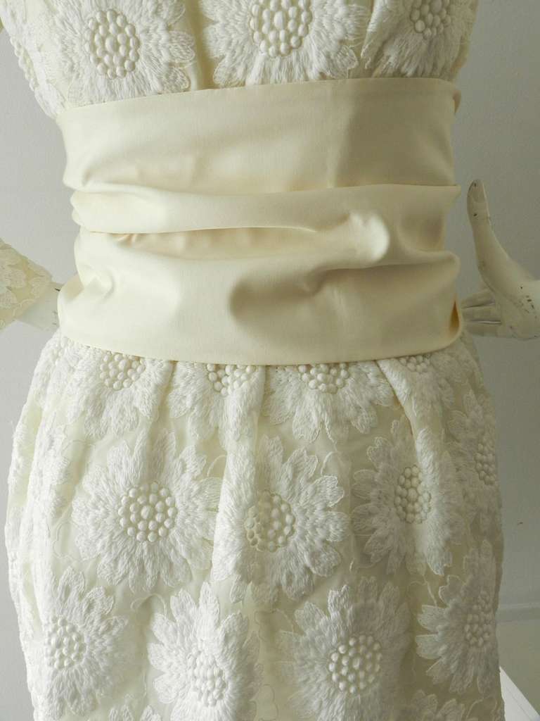 Giambattista Vali Off White Embroidered Dress 1