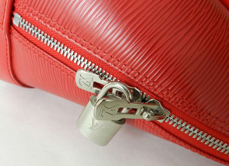 Louis Vuitton Red Epi Alma PM with Strap 1