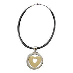 Bulgari Gold Tondo Heart Necklace