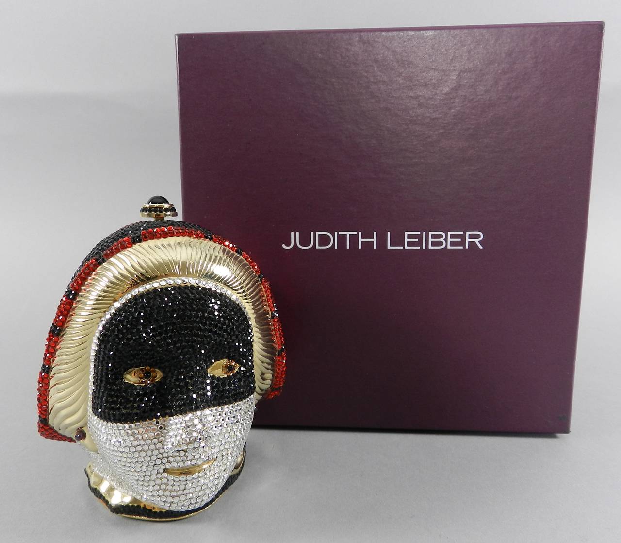 Judith Leiber Harlequin Jeweled Minaudiere Evening Bag 4