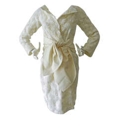 Giambattista Vali Off White Embroidered Dress