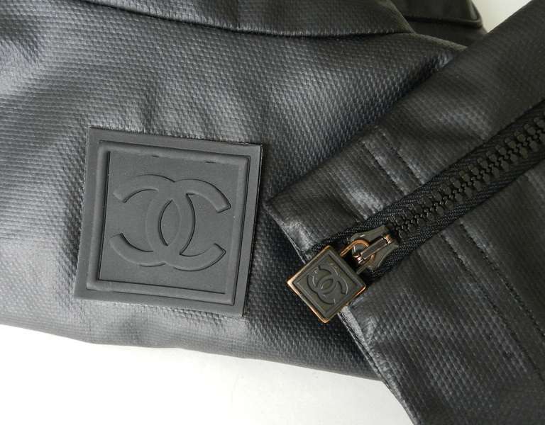 Chanel Black Rubber Techno Jacket 2