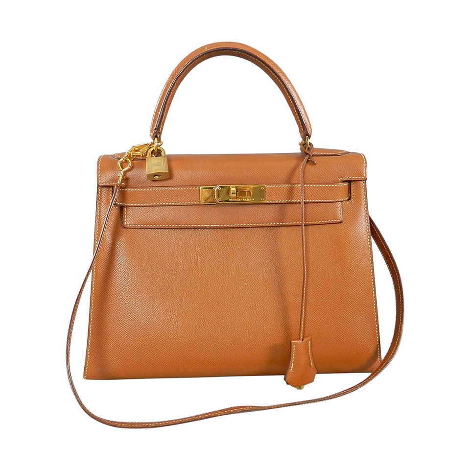 Tan kelly bag sales