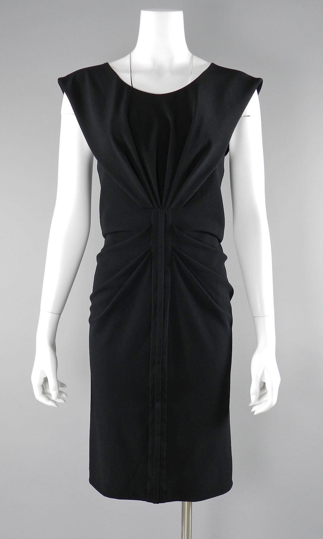 Balenciaga Black Dress with Shirred Front 2