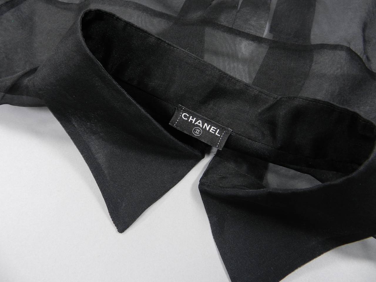 Chanel Spring 2007 Sheer Black Runway Jacket 3