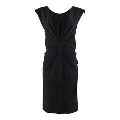 Balenciaga Black Dress with Shirred Front