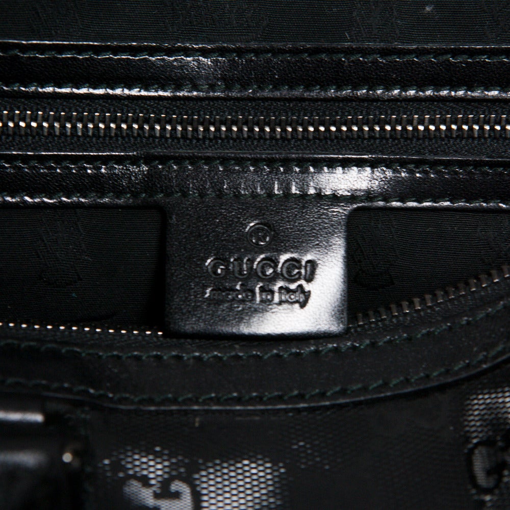 Gucci Imprime Joy Boston Black Monogram Doctor Bag at 1stDibs