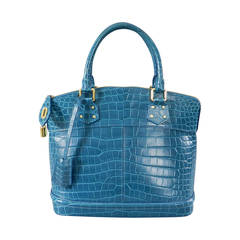 Louis Vuiton Lockit PM Alligator Bag - Blue Ciel / Turquoise