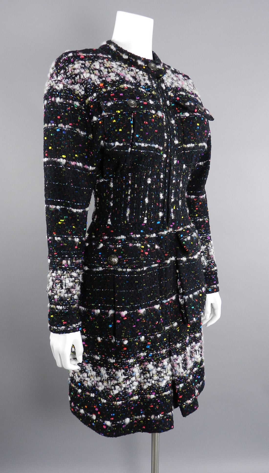 Chanel 14A Multicolor Coat Dress - Runway and Ad Campaign 3