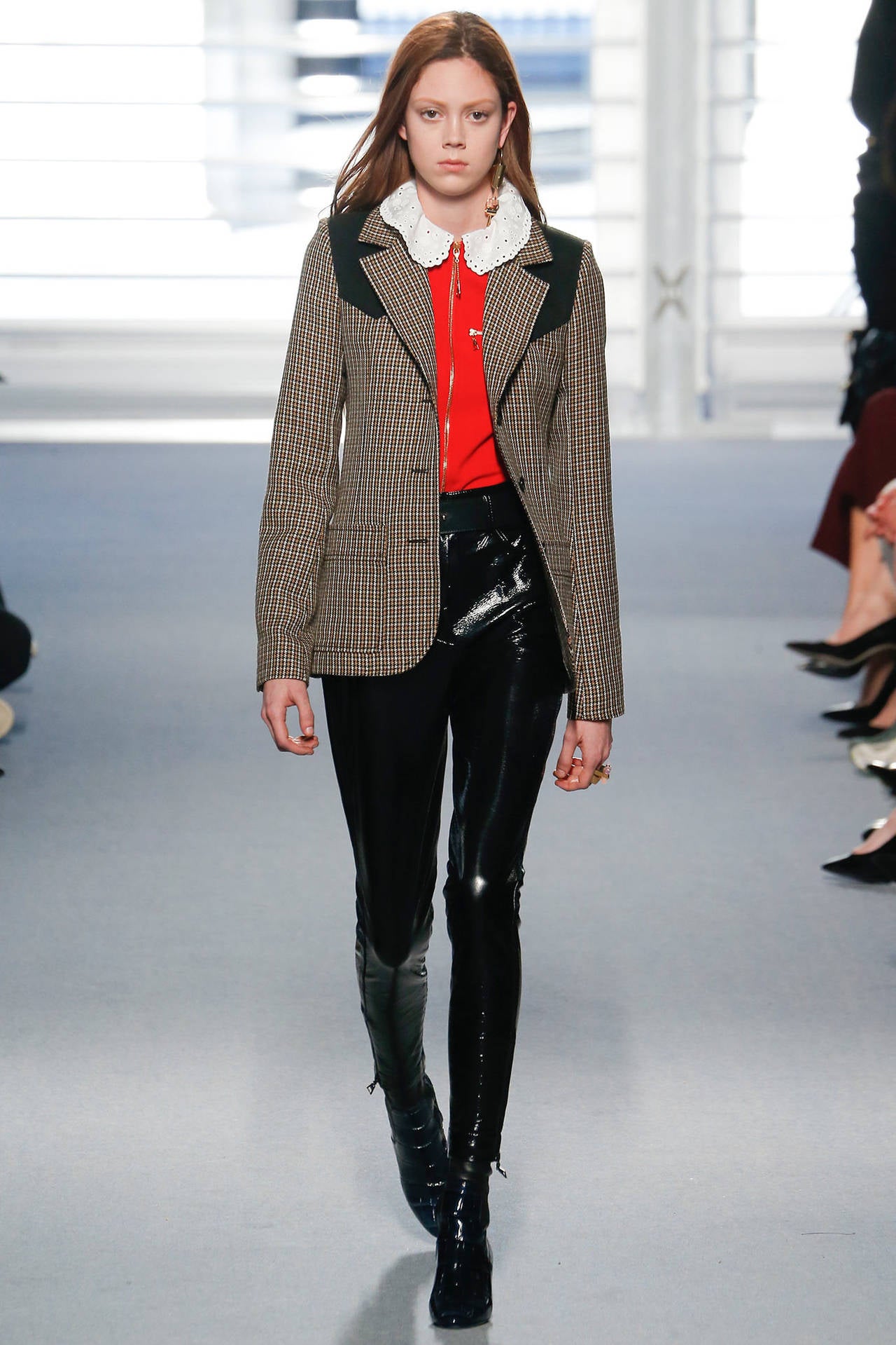 Louis Vuitton Fall 2014 Runway Houndstooth Riding Jacket