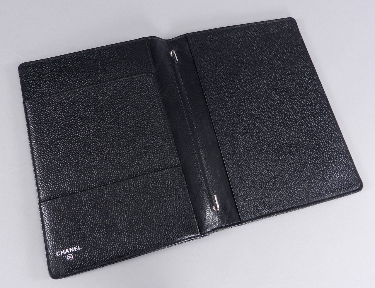 Chanel Caviar Leather Agenda / Business Day Planner Cover at 1stdibs