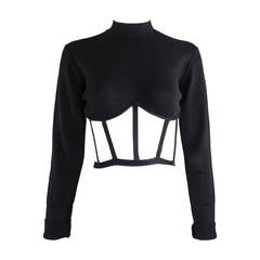 Jean Paul Gaultier Iconic Vintage Cage Crop Top