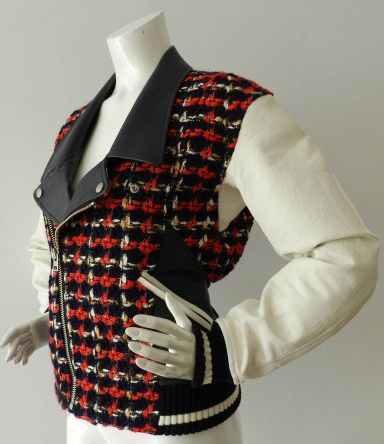 Women's Junya Watanabe Comme des Garcons Tweed Varsity Jacket - Fall 2013
