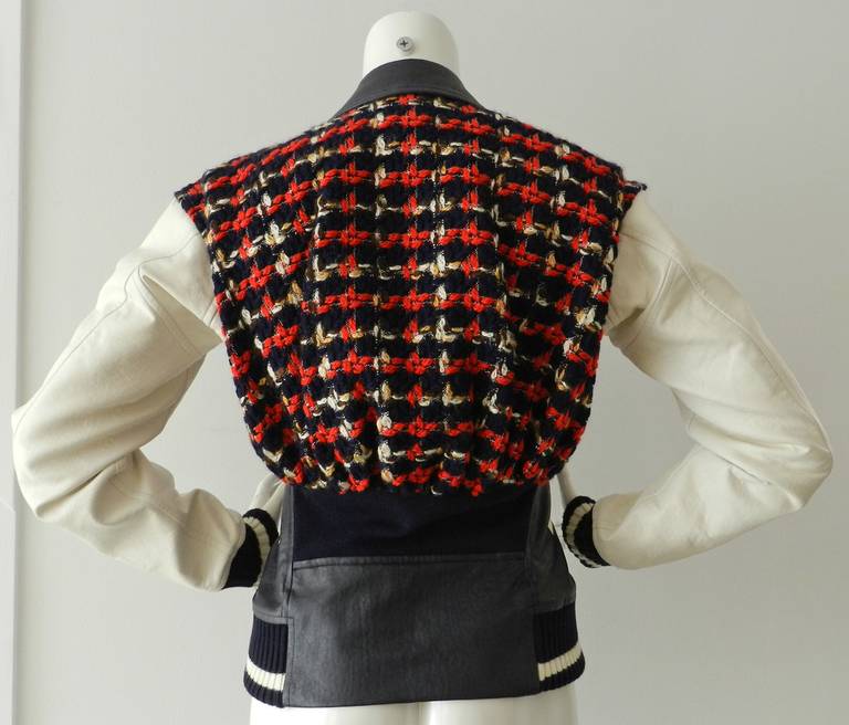 Junya Watanabe Comme des Garcons Tweed Varsity Jacket - Fall 2013 1