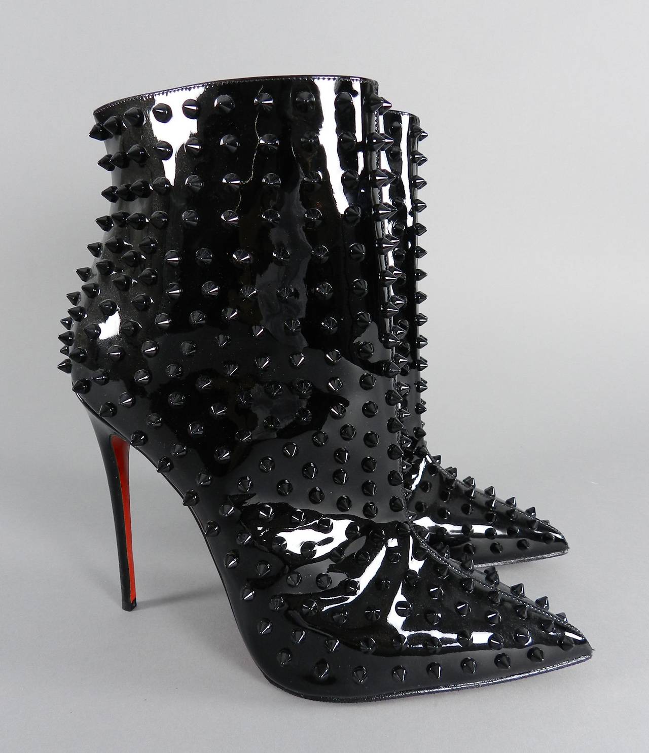 louboutin boots studded