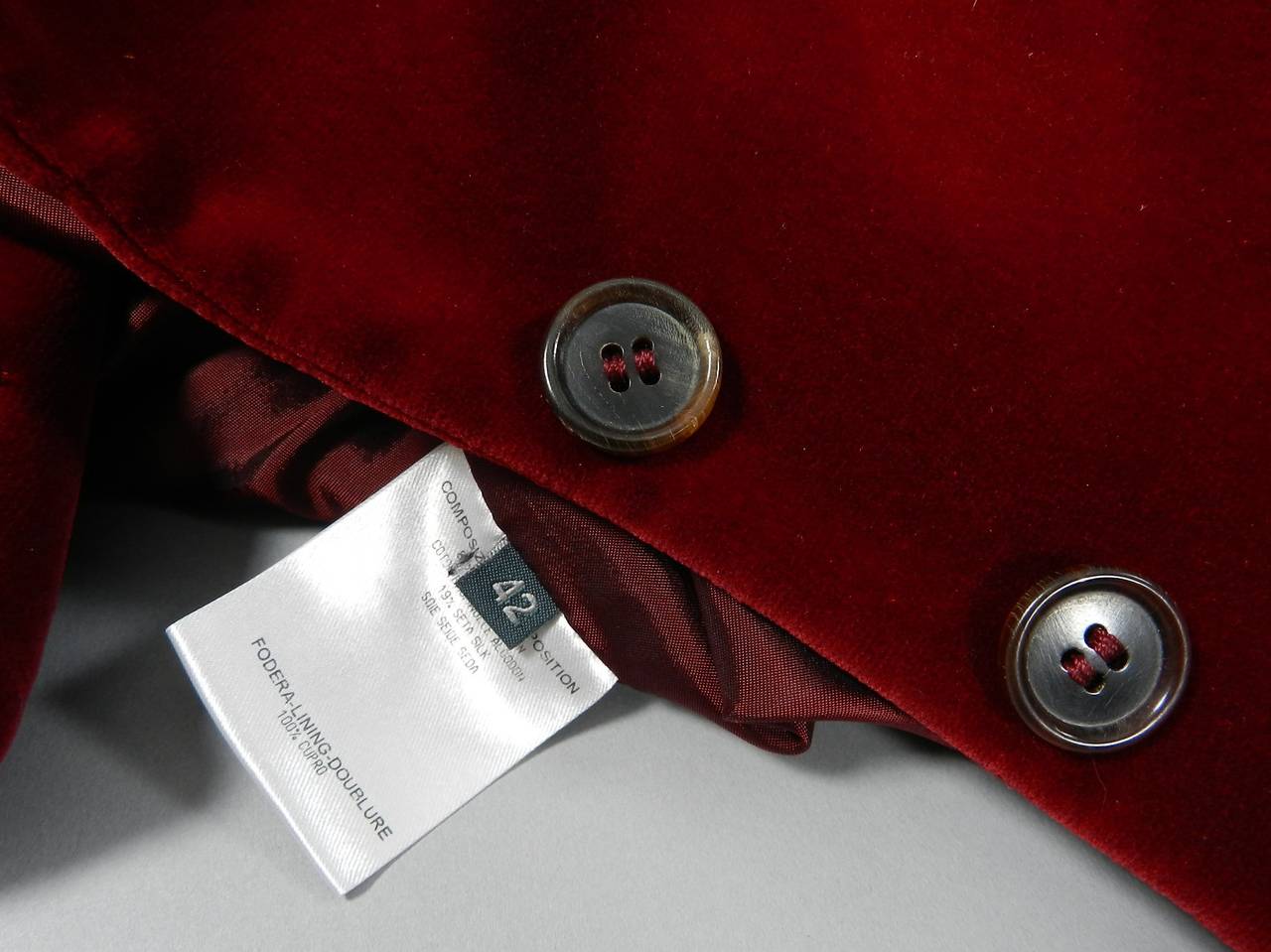 Alexander McQueen Red Velvet Skirt Suit 2