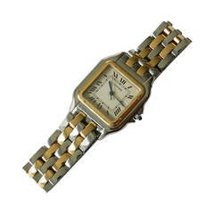 Cartier Stainless Steel and Yellow Gold Jumbo Panthere Watch