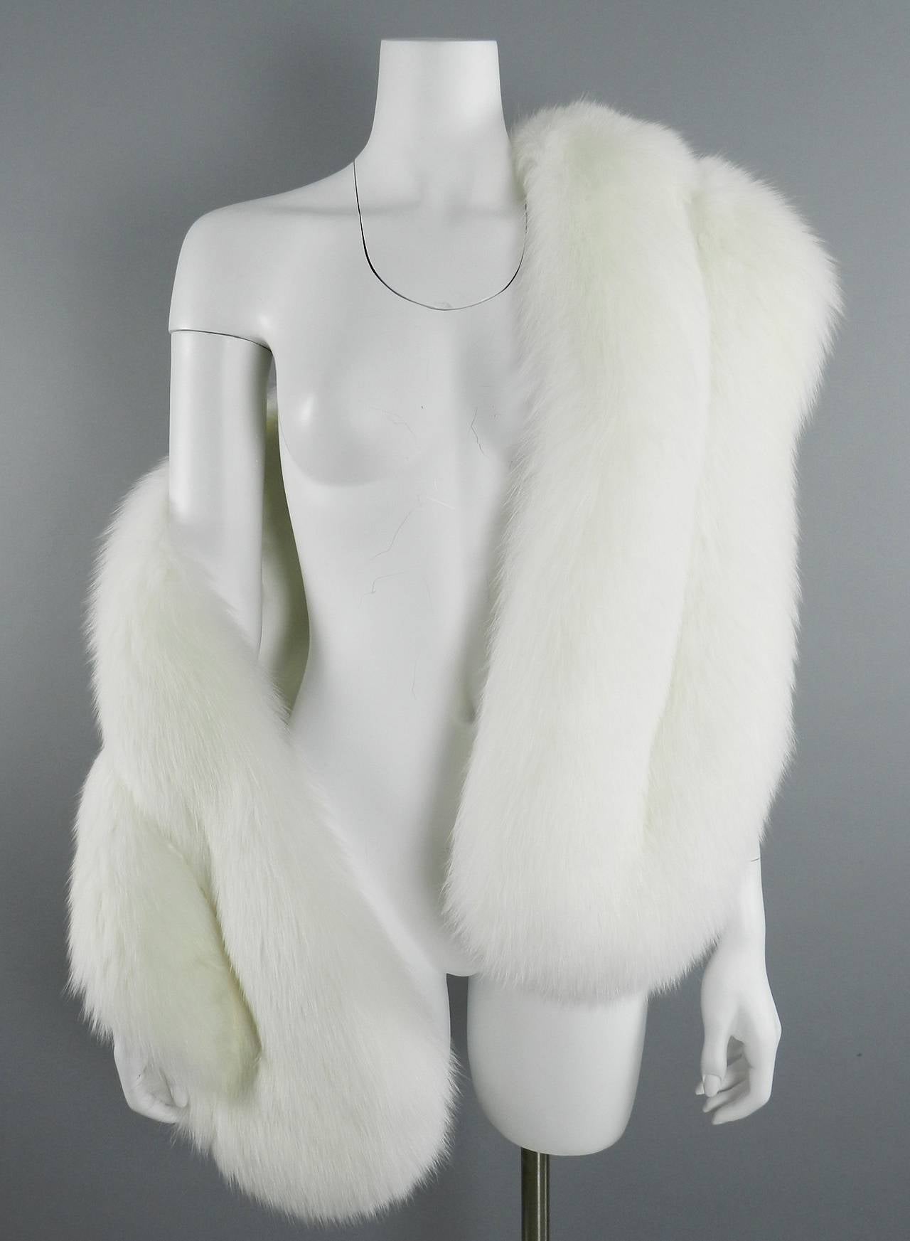 White Fur Stole >> Prada White Fox Fur Stole Scarf At 1stdibs White Fur Stole >> Prada White Fox Fur Stole Scarf At 1stdibs