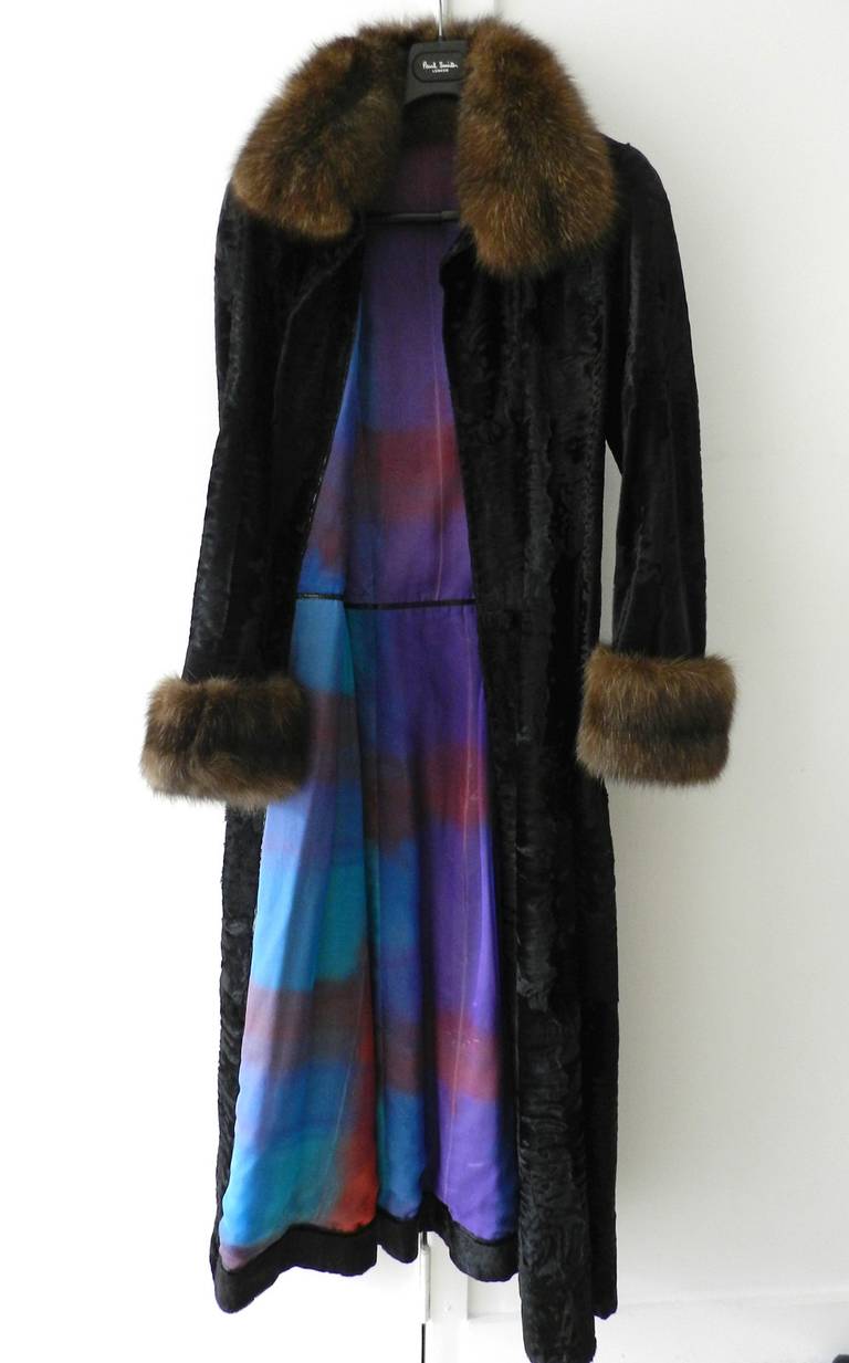 Women's Fendi Broadtail Lamb and Sable Fur Coat