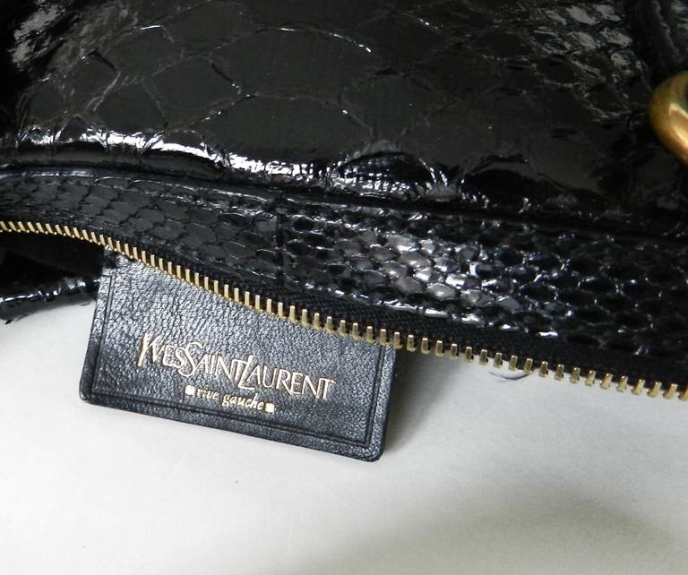 YSL Black Python Muse Bag at 1stdibs  