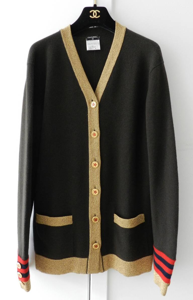 Chanel 09A Russian Collection Cashmere Cardigan Sweater at 1stDibs