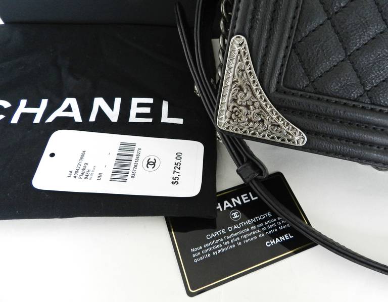Chanel Medium Dallas Boy Flap Bag w/ Embellished Sides 5