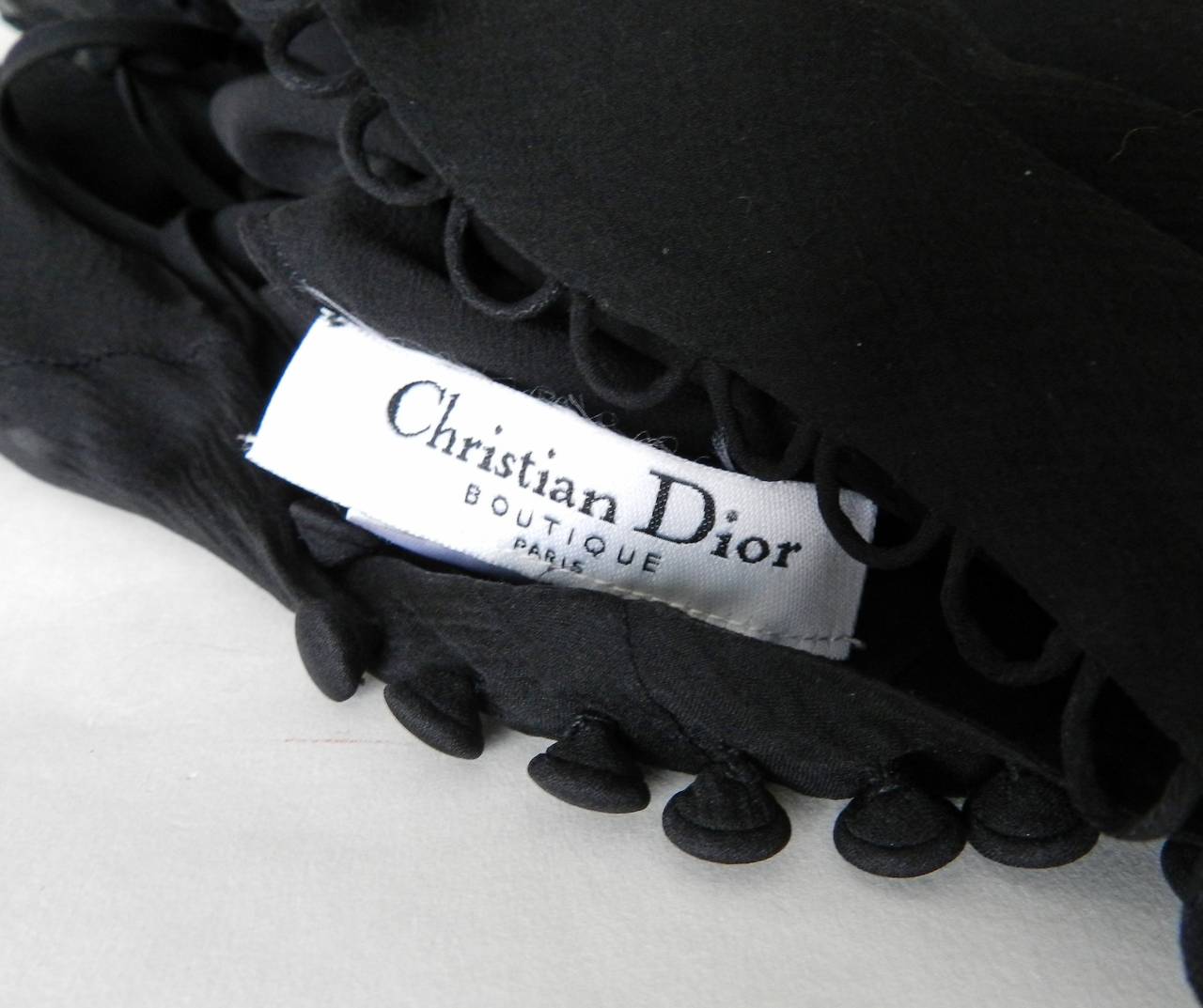 Galliano for Christian Dior Black 1930's Style Bias Gown 3