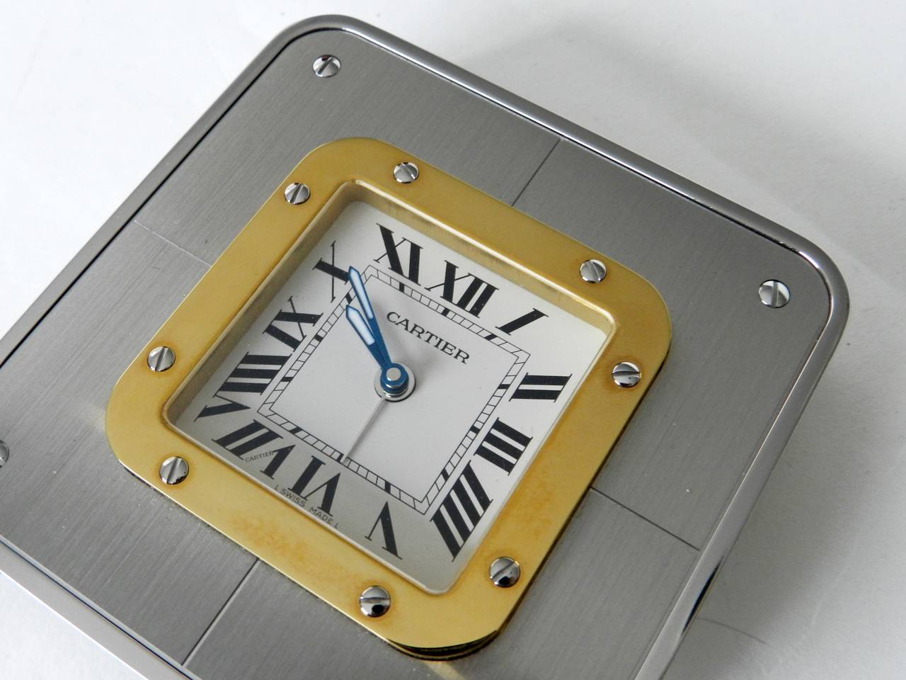 cartier table clock