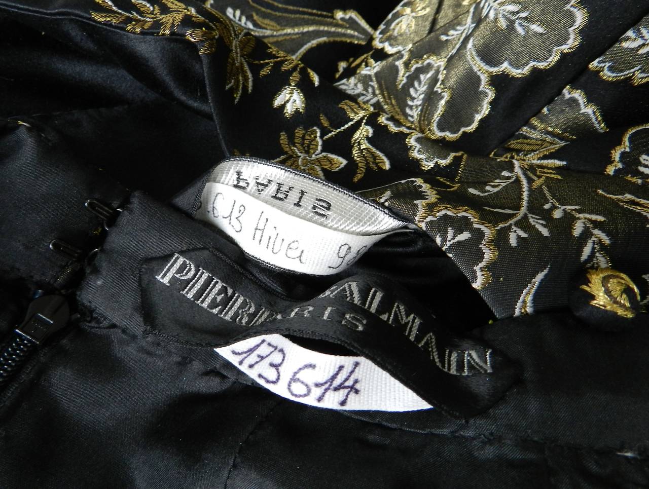 Pierre Balmain Haute Couture Winter 1998-1990 Brocade Suit 4